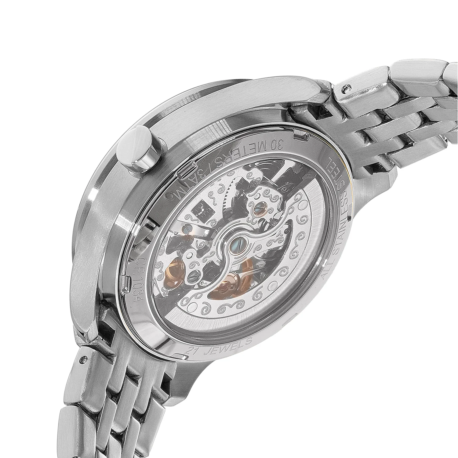 Mécanique Élégante Lady 34.5mm - Stainless Steel Silver with Stainless Steel Silver Strap - Image 4