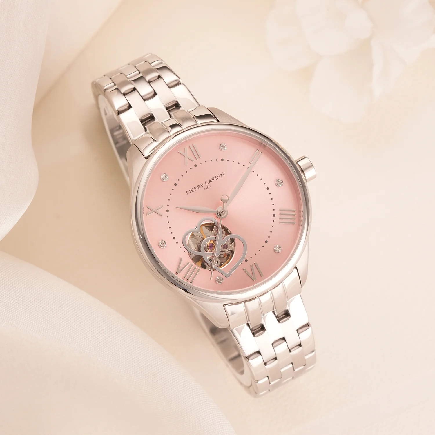 Mécanique Élégante Lady 34.5mm - Stainless Steel Silver with Stainless Steel Silver Strap - Image 5