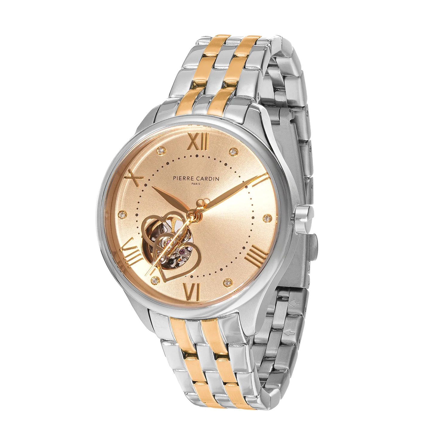 Mécanique Élégante Lady 34.5mm - Stainless steel with Twotone Gold and Silver Metal Strap