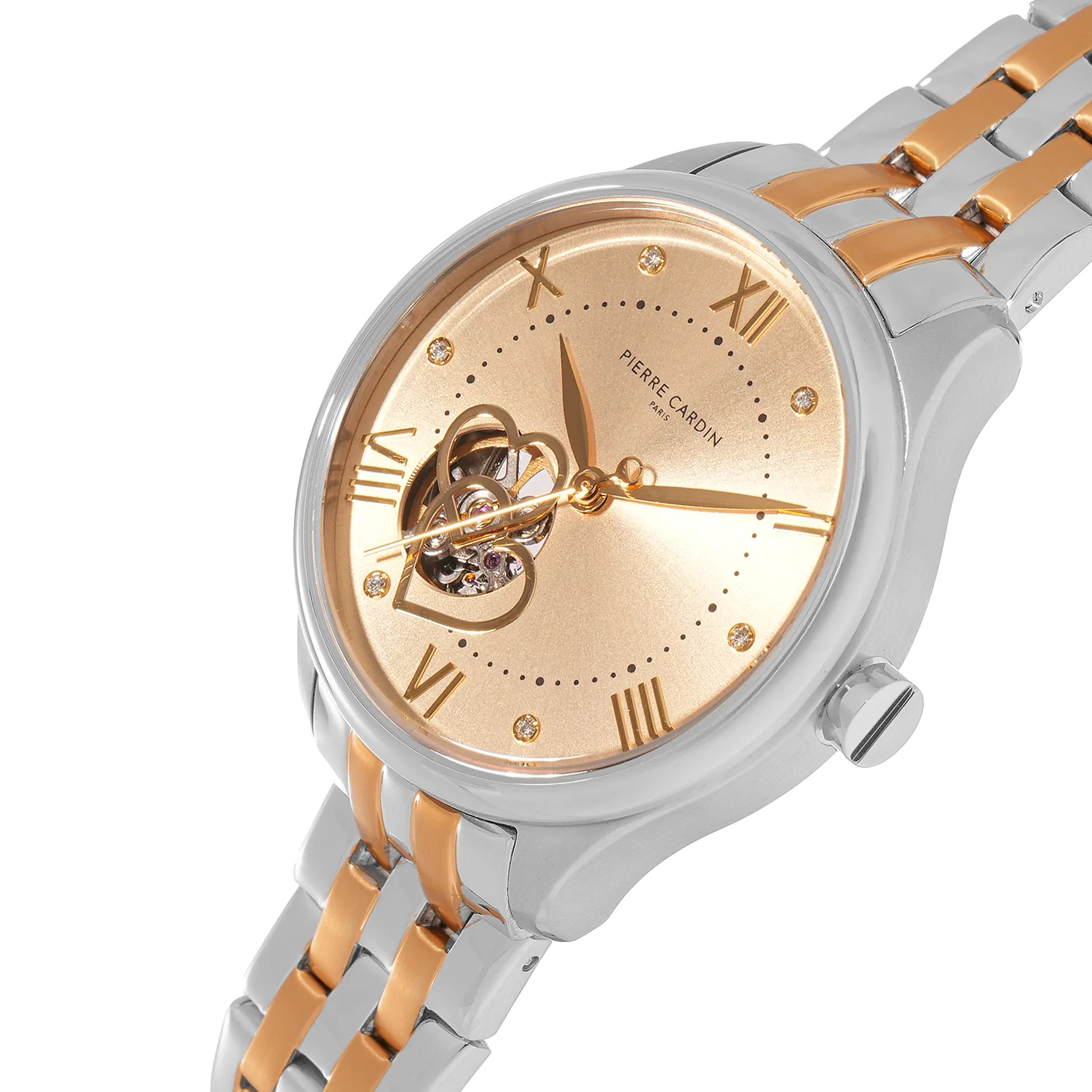 Mécanique Élégante Lady 34.5mm - Stainless steel with Twotone Gold and Silver Metal Strap - Image 2