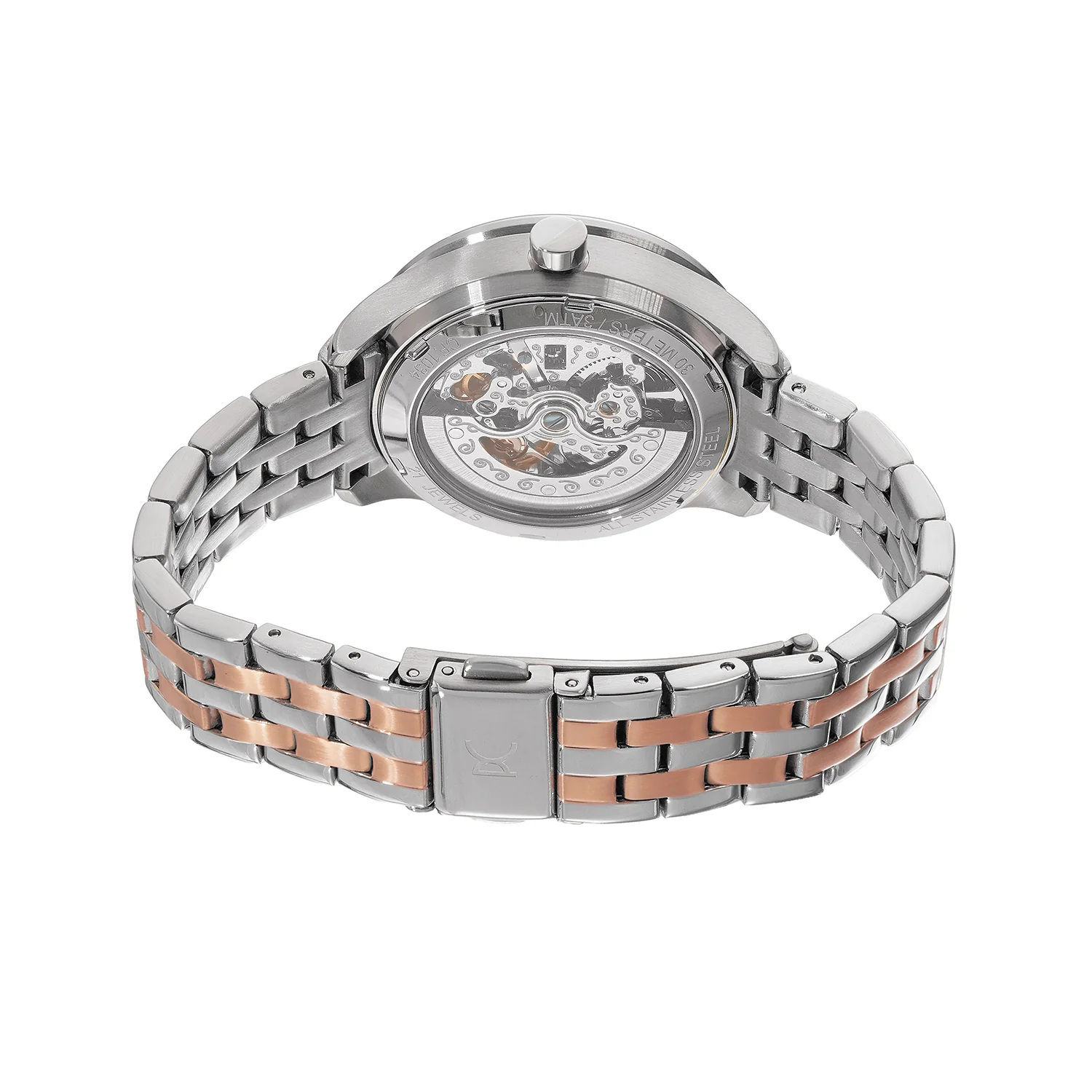 Mécanique Élégante Lady 34.5mm - Stainless steel with Twotone Rose Gold and Silver Metal Strap - Image 4