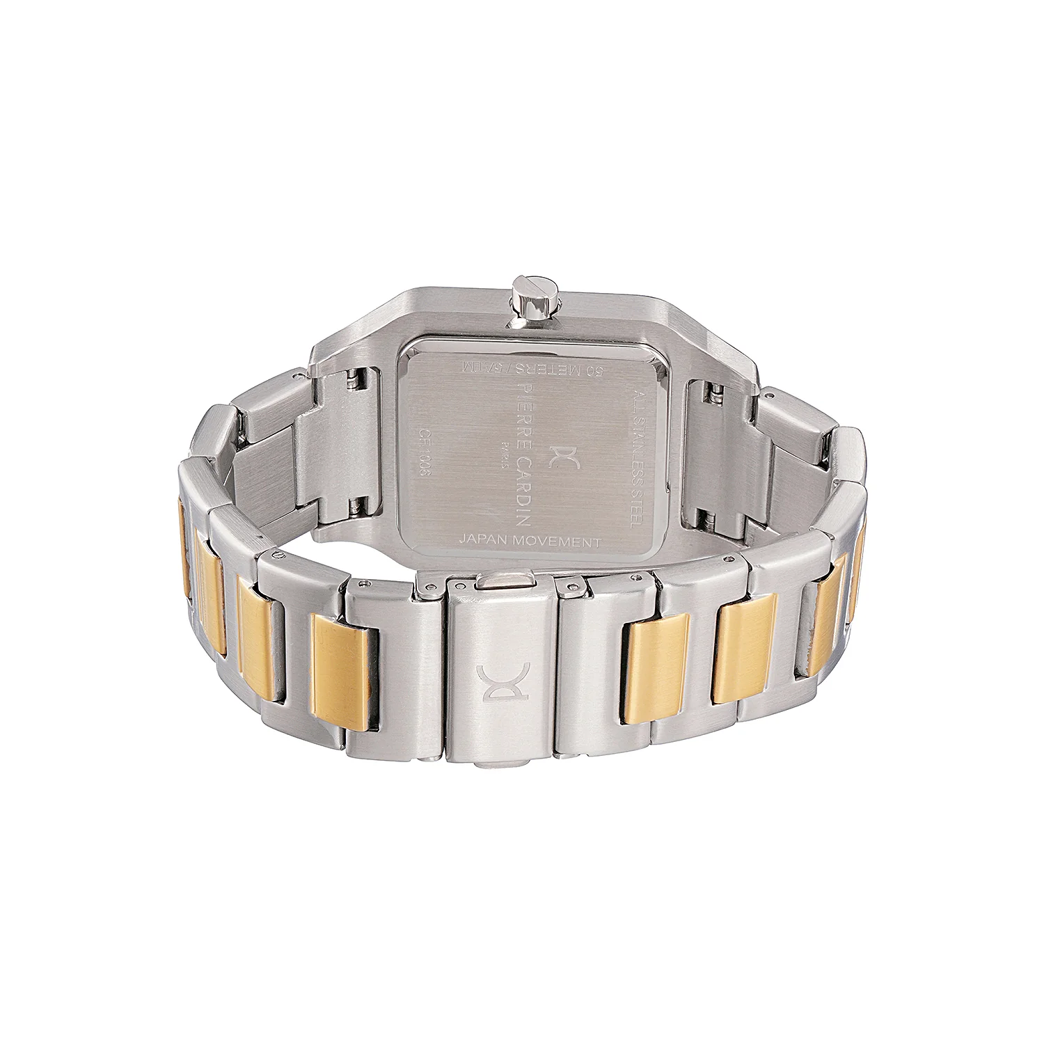 Ménilmontant Carré Men’s Square Watch - Two-Tone Gold & Silver Case, Blue Dial with Two-Tone Gold & Silver Strap - Image 3