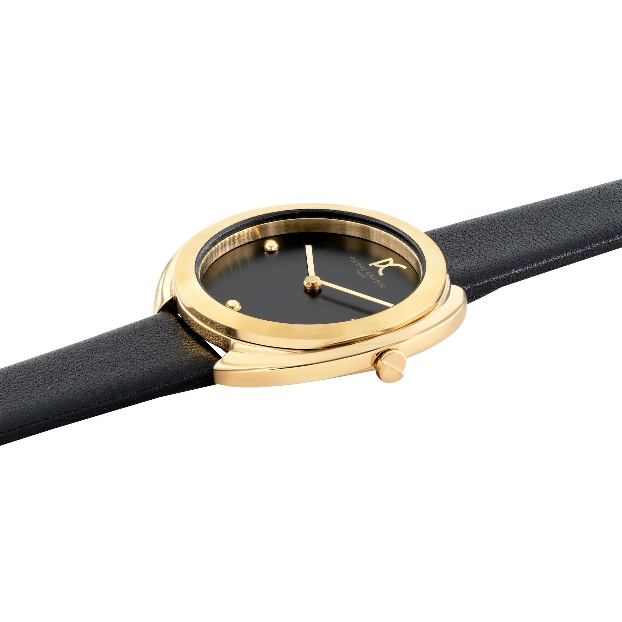 Montmartre Gold Watch with Black Leather Strap - Image 3