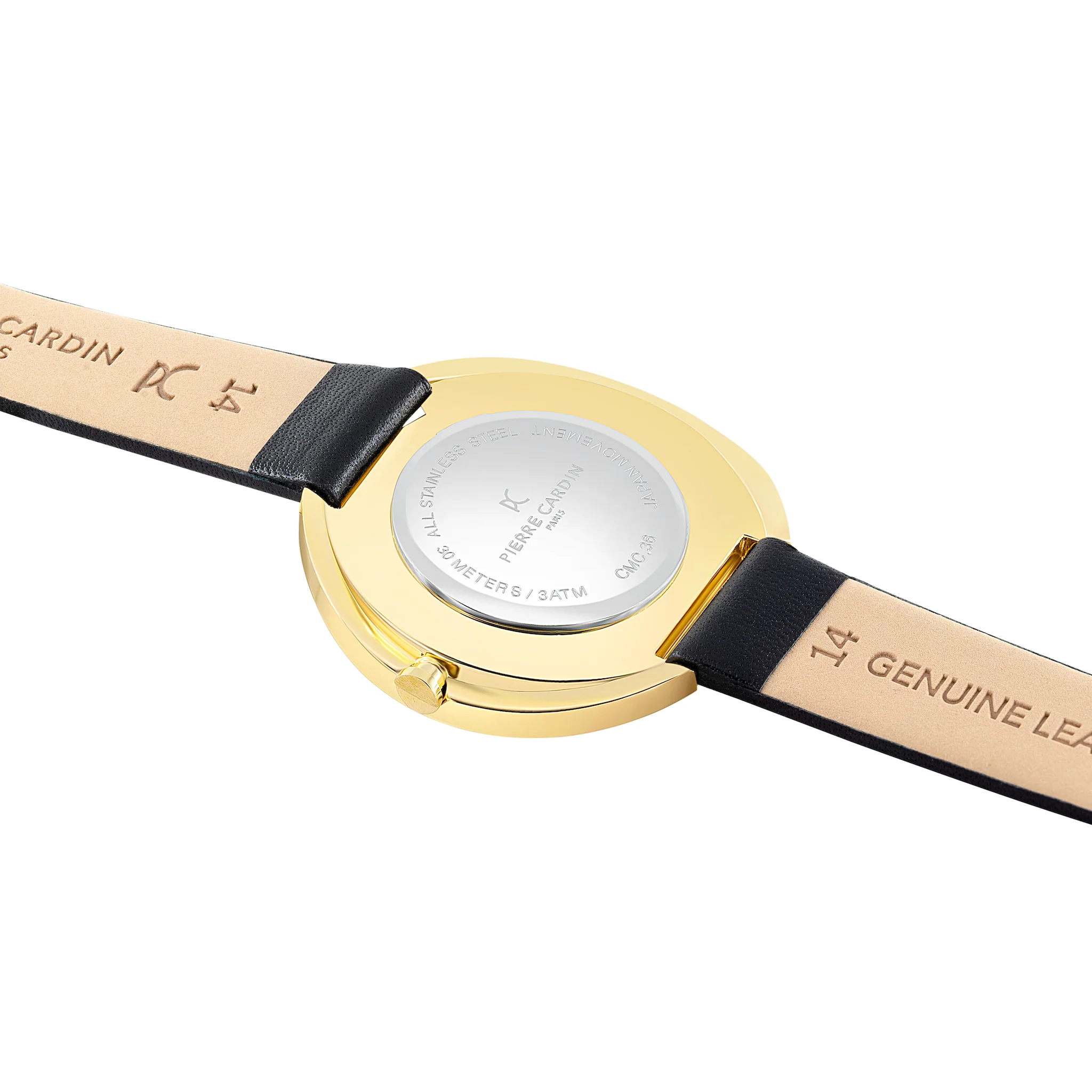 Montmartre Gold Watch with Black Leather Strap - Image 4