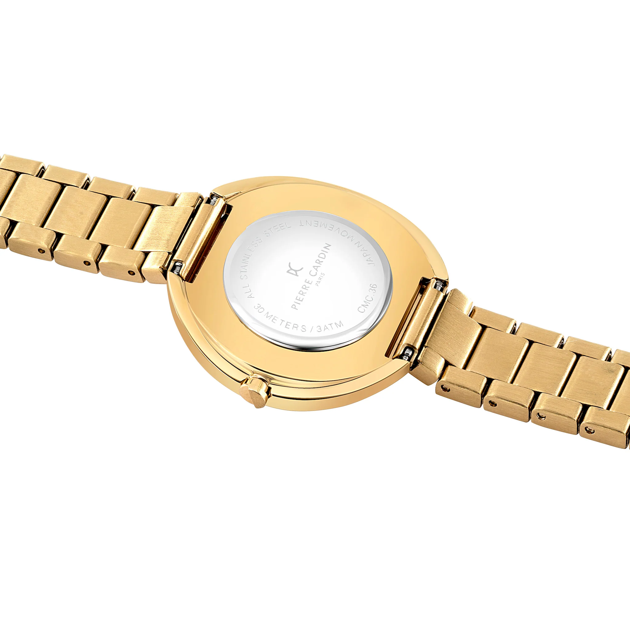 Montmartre Gold Watch with Metal Link Strap - Image 4