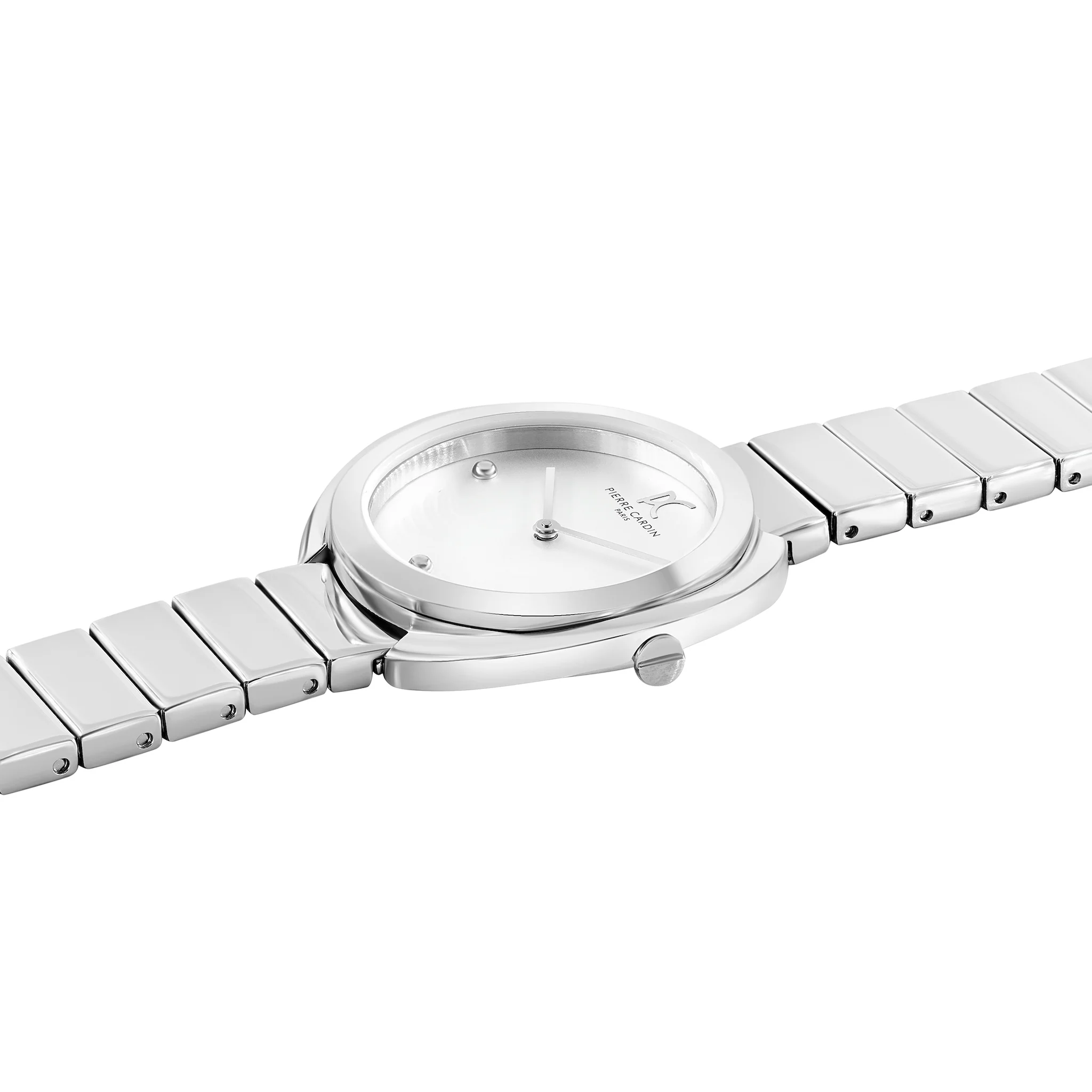 Montmartre Silver Watch with Metal Link Strap - Image 3