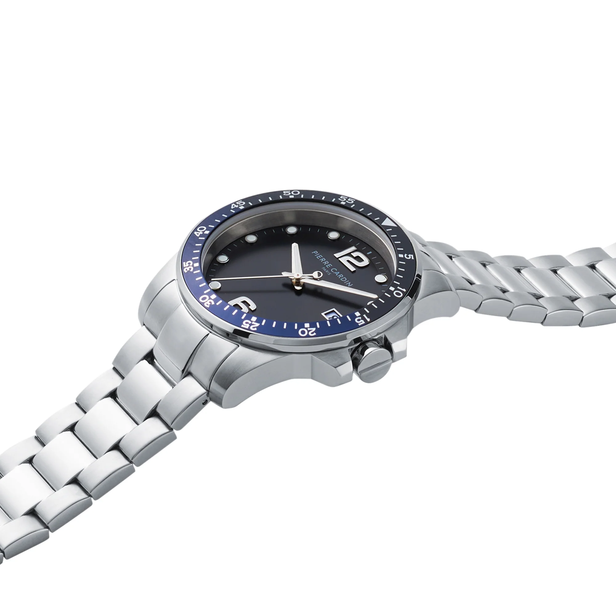 Nation Éclat watch with Black dial and Blue and Black Bezel - Image 4
