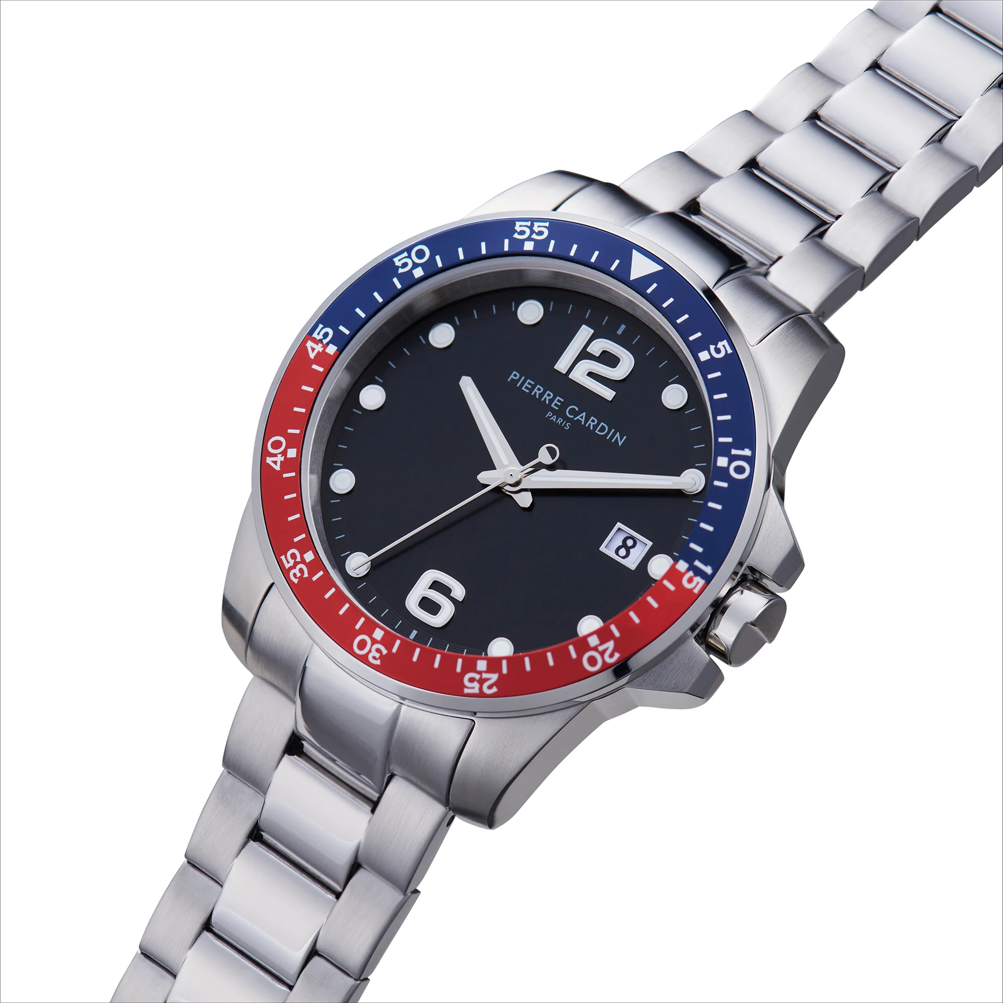 Nation Éclat watch with Black dial and Blue and Red Bezel - Image 2