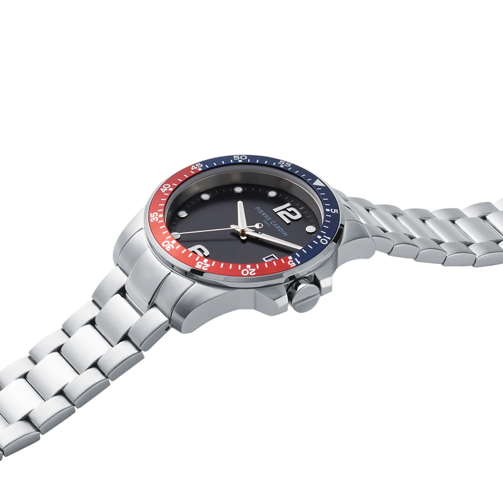 Nation Éclat watch with Black dial and Blue and Red Bezel - Image 3