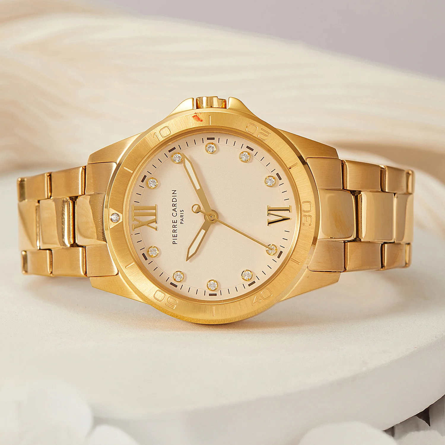 Observatoire Éclat Ladies’ Watch - Gold Case with Champagne Dial and Crystal Indexes - Image 5