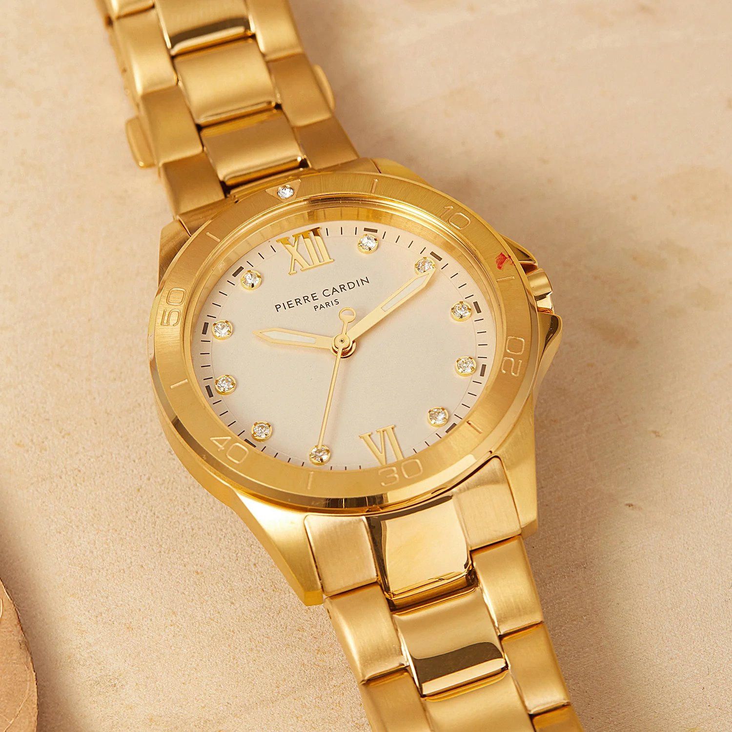 Observatoire Éclat Ladies’ Watch - Gold Case with Champagne Dial and Crystal Indexes - Image 6