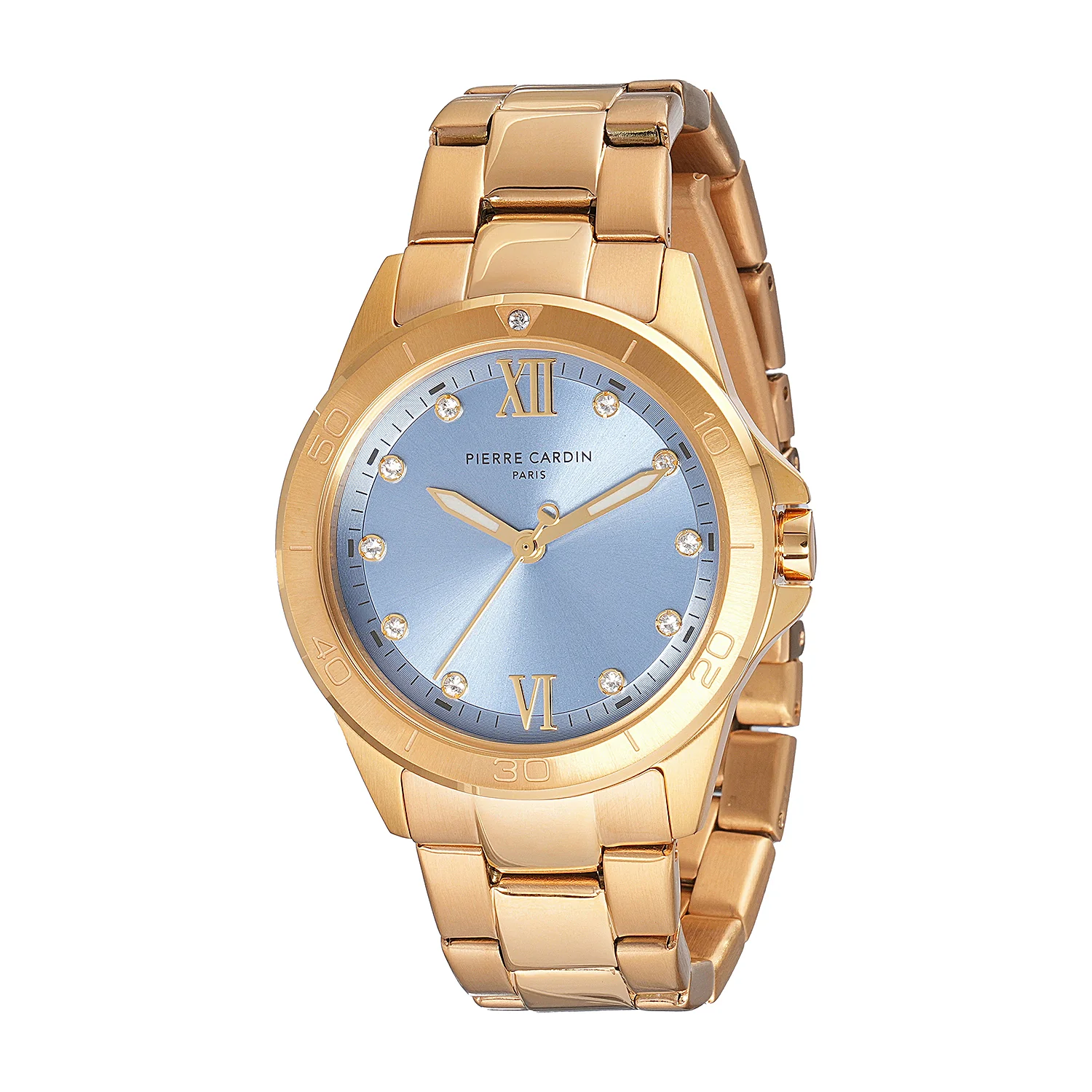 Observatoire Éclat Ladies’ Watch - Gold Case with Clear Sky Dial and Crystal Indexes - Image 2