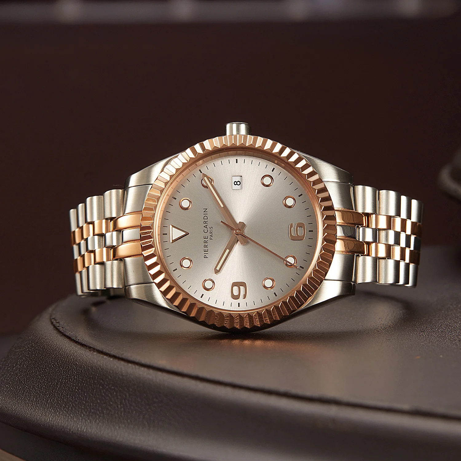 Opéra Timbre Men’s Watch - Two-Tone Rose Gold & Silver Case, Champagne Dial with Two-Tone Jubilee Strap - Image 5