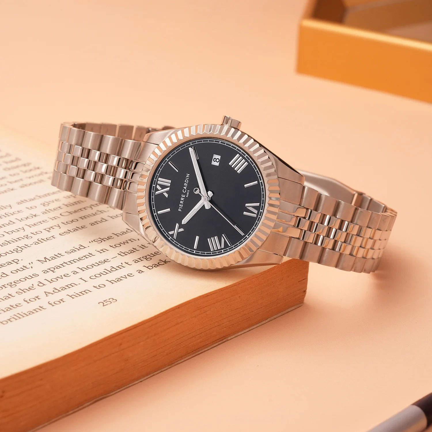 Opéra Timbre Mens 40mm - Stainless Steel Silver with Stainless Steel Silver Strap - Image 7