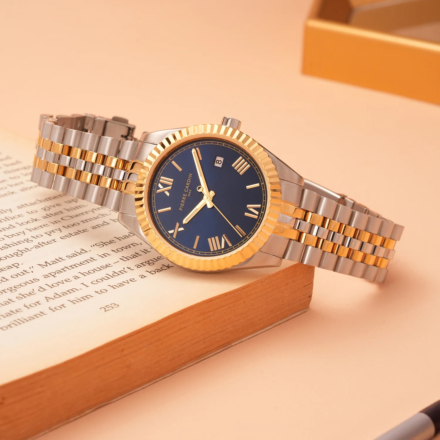 Opéra Timbre Mens 40mm - Twotone Gold and Silver with Twotone Gold and Silver Metal Strap - Image 6