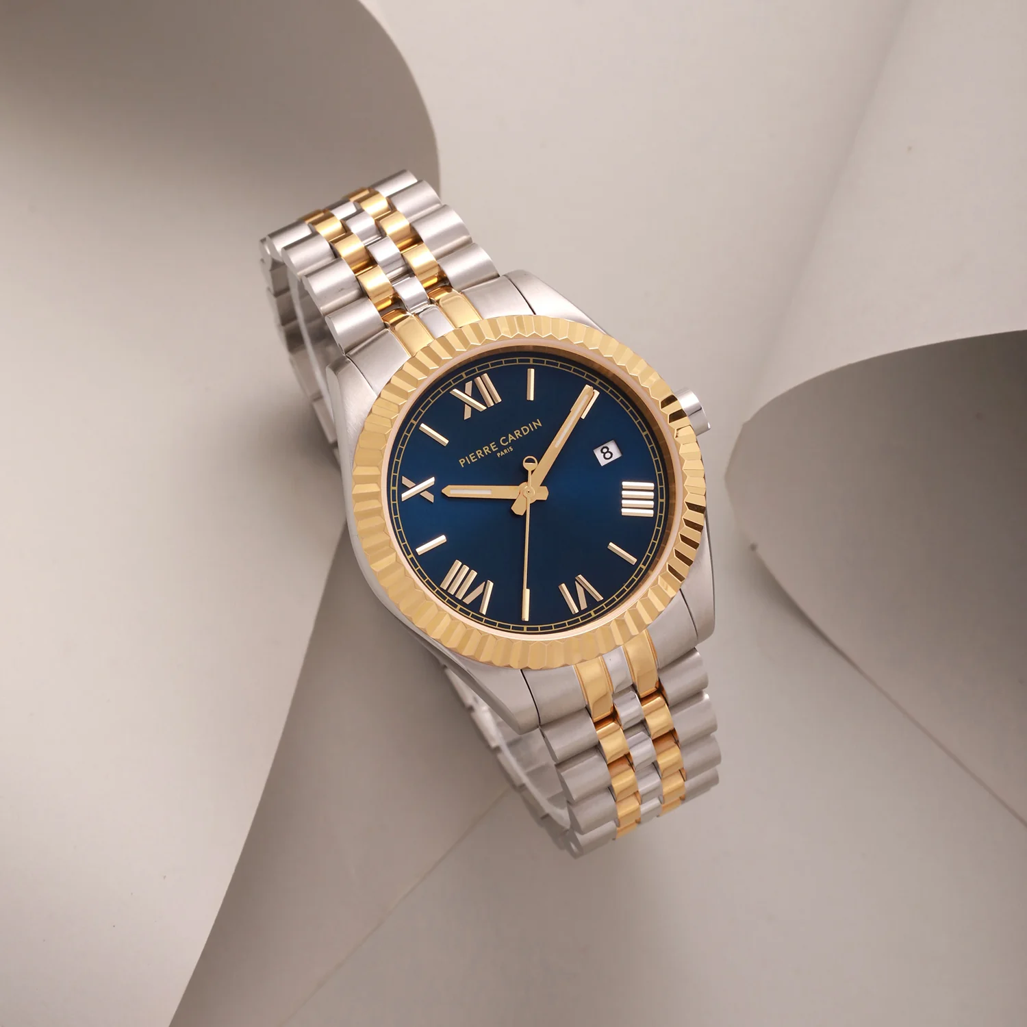 Opéra Timbre Mens 40mm - Twotone Gold and Silver with Twotone Gold and Silver Metal Strap - Image 7