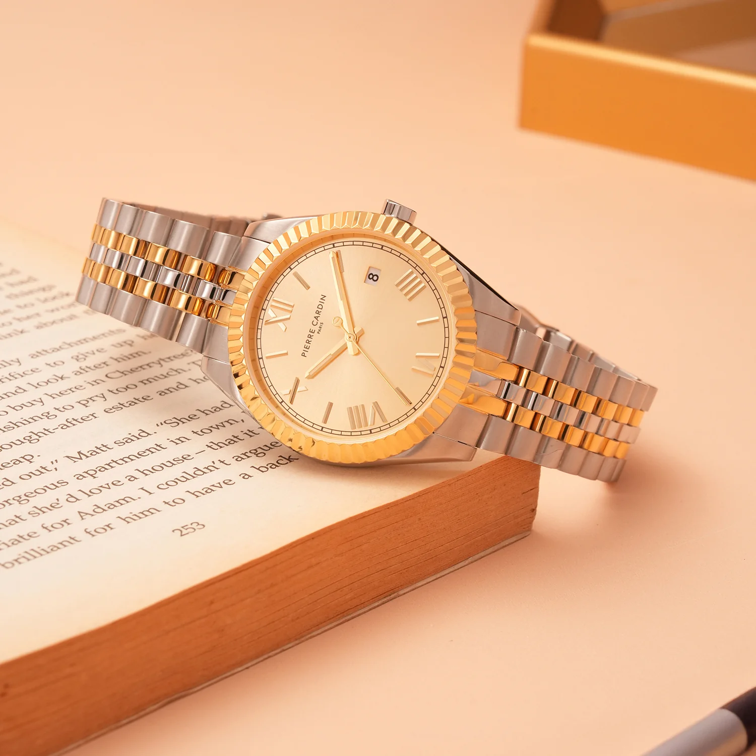 Opéra Timbre Mens 40mm - Twotone Gold and Silver with Twotone Gold and Silver Metal Strap - Image 6