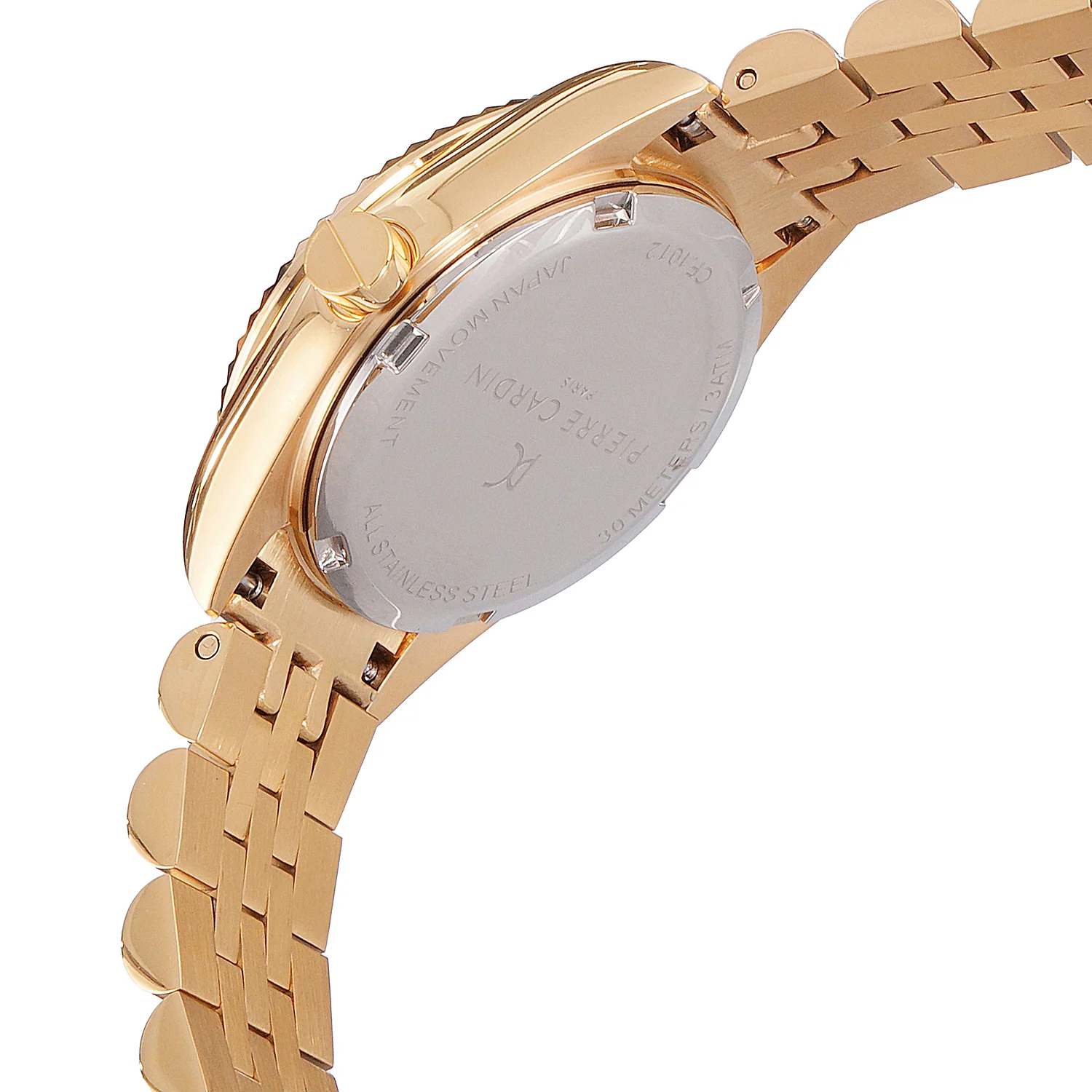 Opéra Timbre Women’s Watch - Gold Case, Black Dial with Crystal Indexes and Gold Jubilee Strap - Image 5