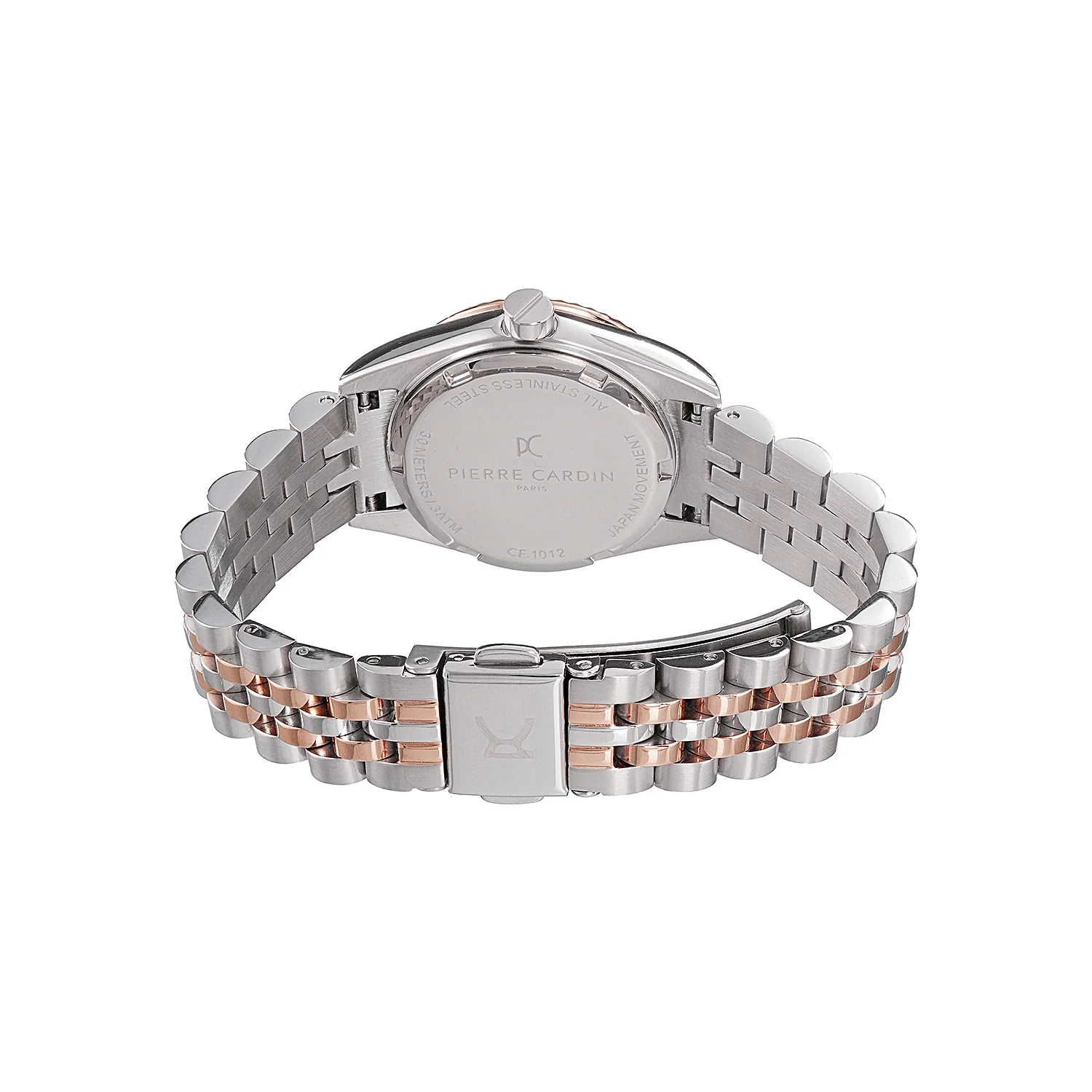 Opéra Timbre Women’s Watch - Two-Tone Rose Gold & Silver Case, Dark Green Dial with Crystal Indexes and Two-Tone Jubilee Strap - Image 3