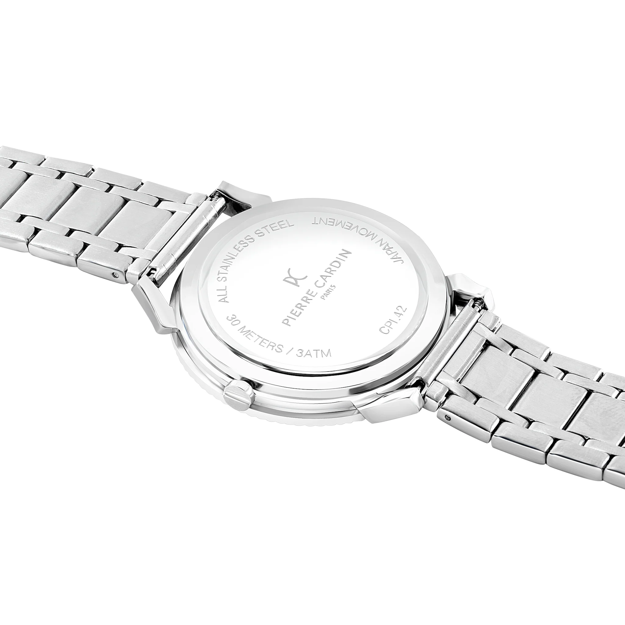 Pigalle Metal Link Watch with Fluted Bezel and Blue Dial - Image 4