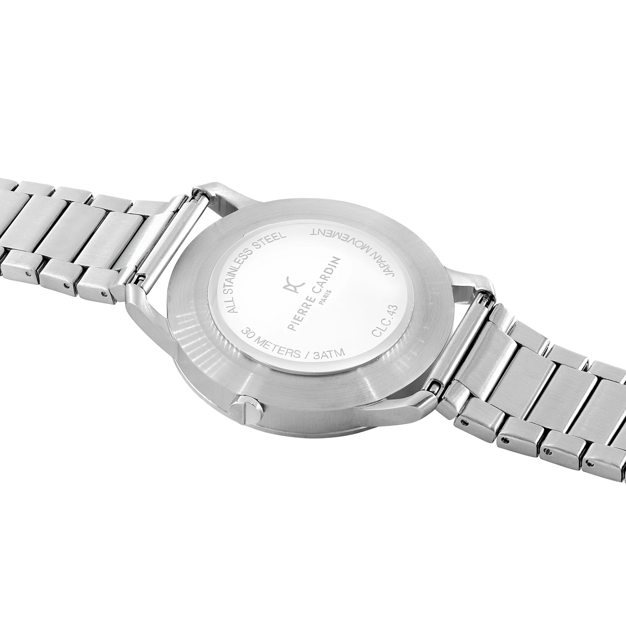 St. Germain Lines Watch with White Dial, Silver Case and Metal Links Strap - Image 4