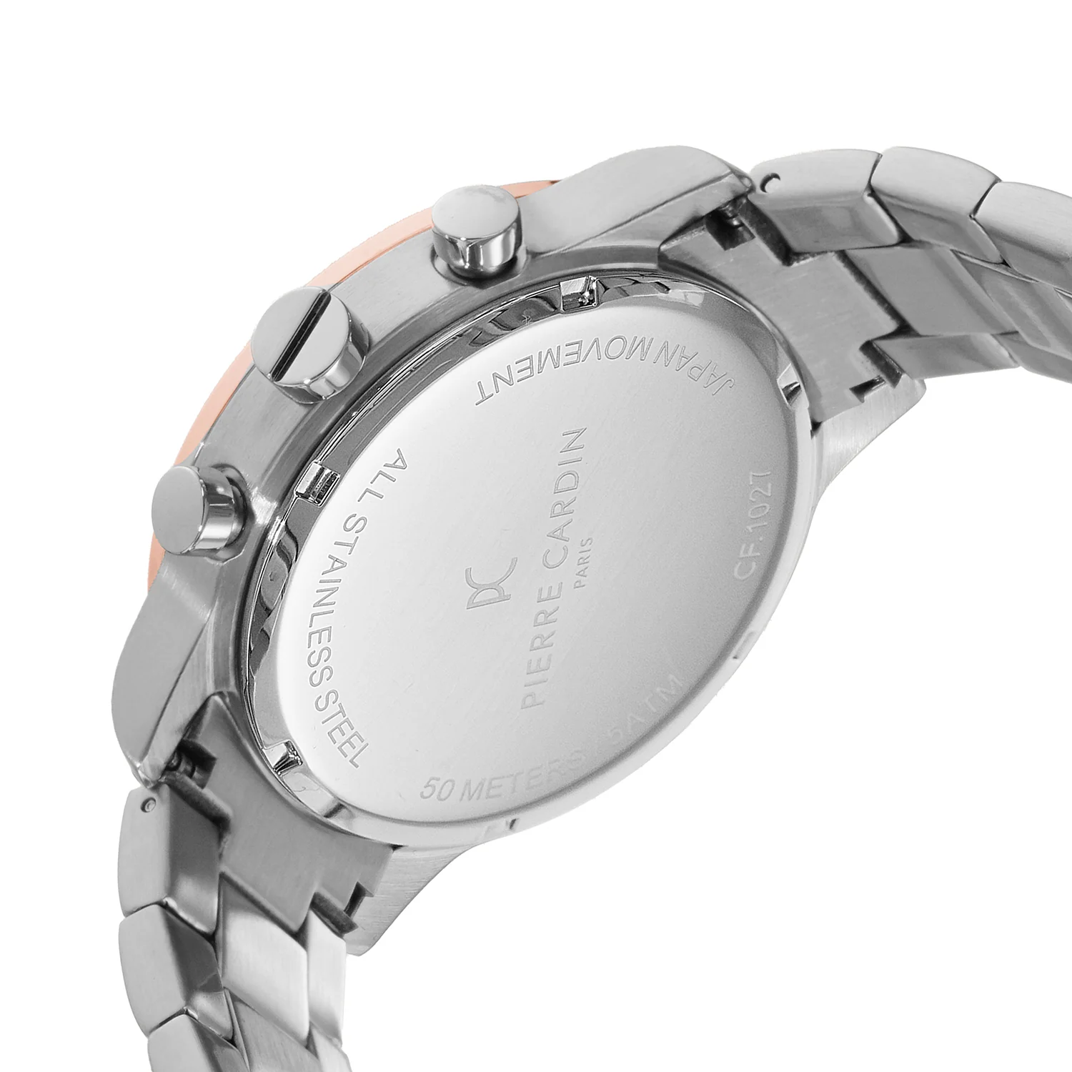 Velocity Mulitdrive Mens 41mm - Twotone Rose Gold and Silver with Twotone Rose Gold and Silver Metal Strap - Image 4