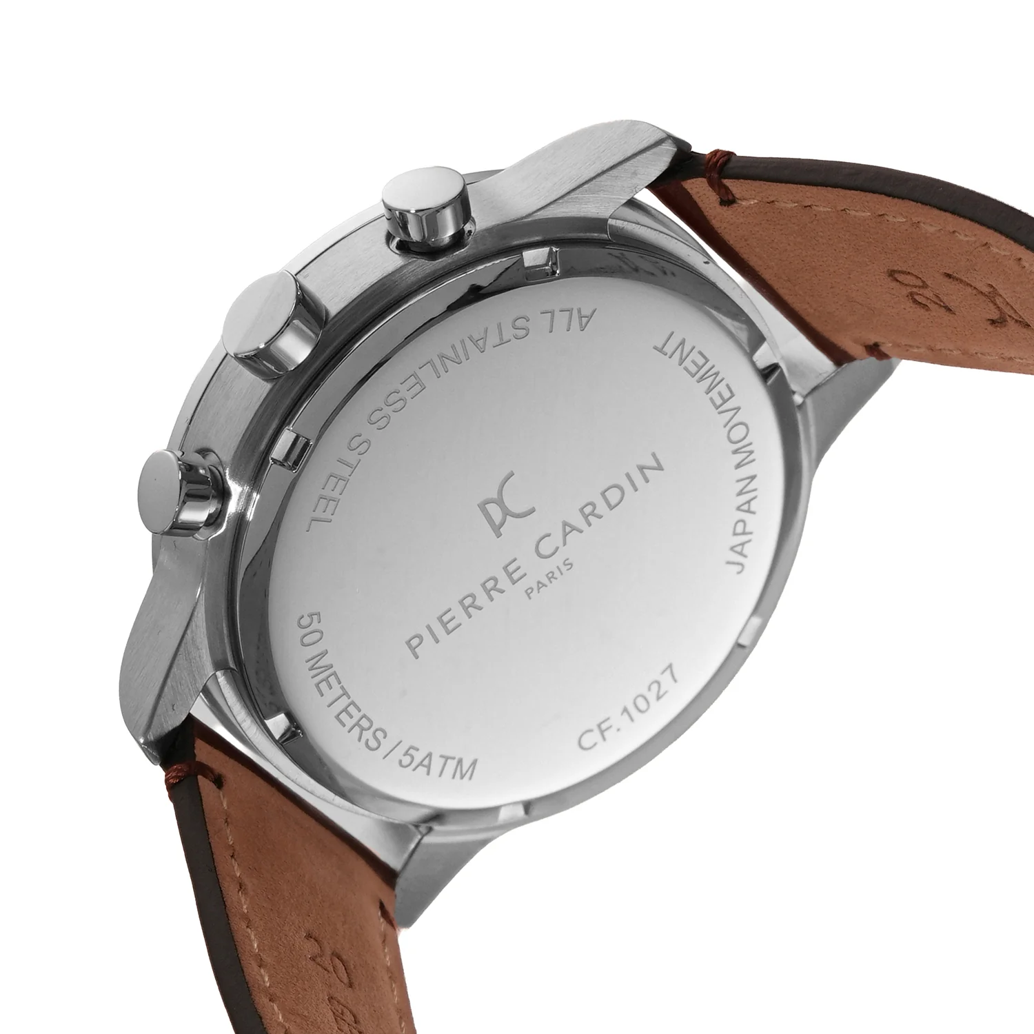 Velocity Mulitdrive Mens 41mm - Stainless steel with Brown Leather Strap - Image 4