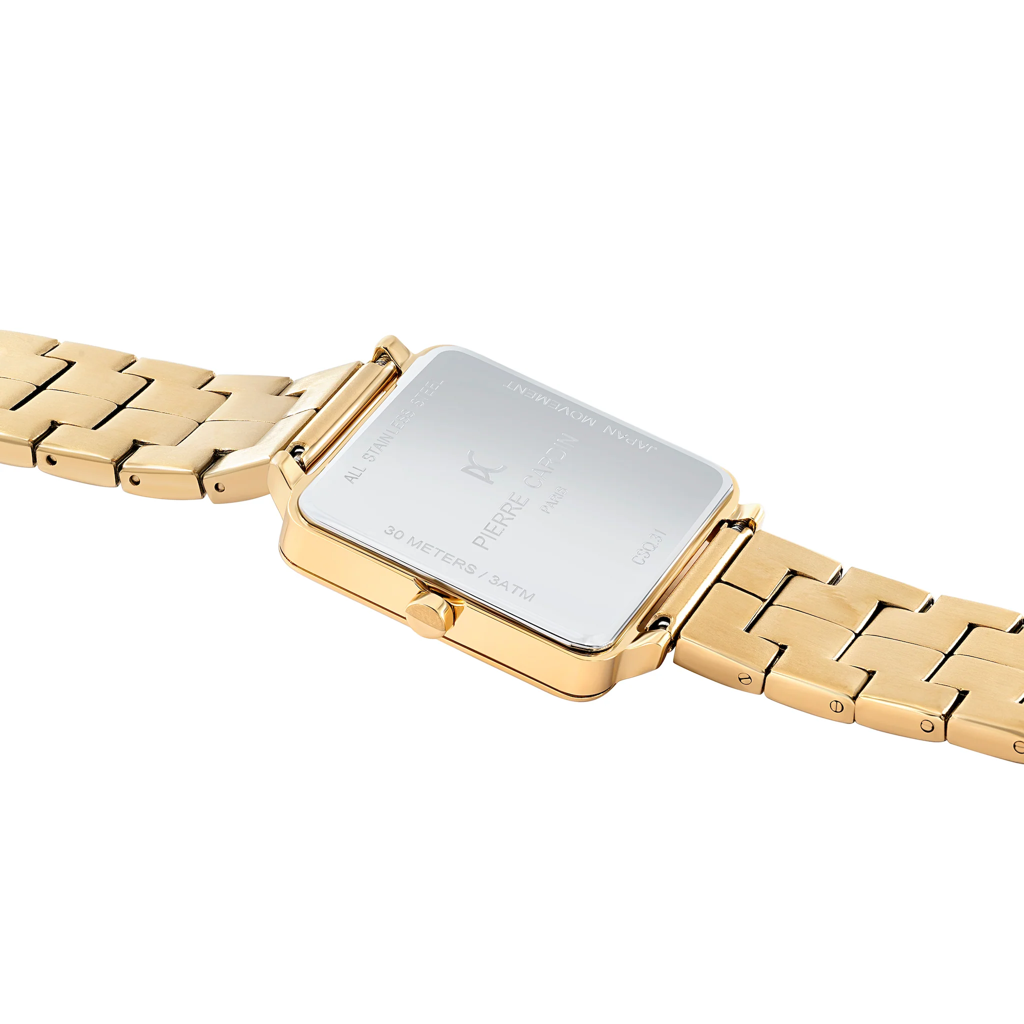 Vendôme Mother of Pearl Look Gold Watch with Link Metal Strap - Image 4