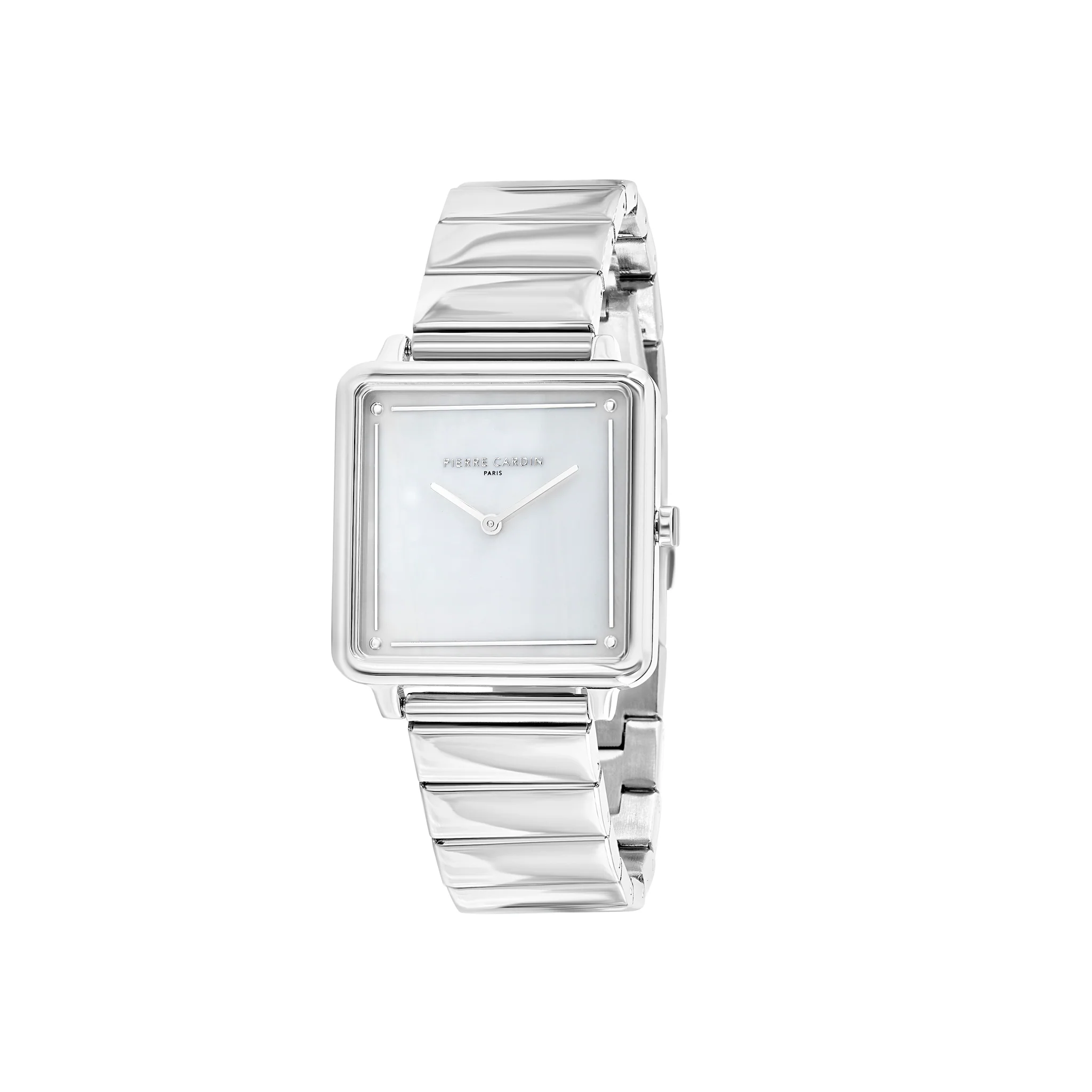 Vendôme Mother of Pearl Look Silver Watch with Link Metal Strap