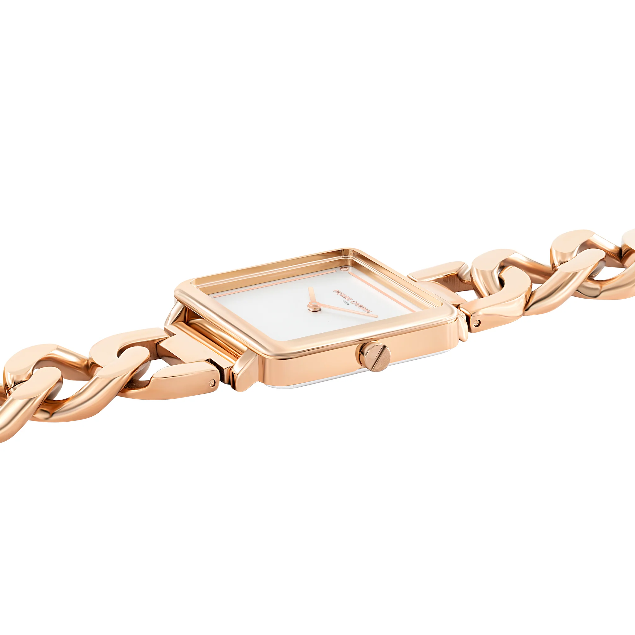 Vendôme Rose Gold Watch with Chain Metal Strap - Image 3