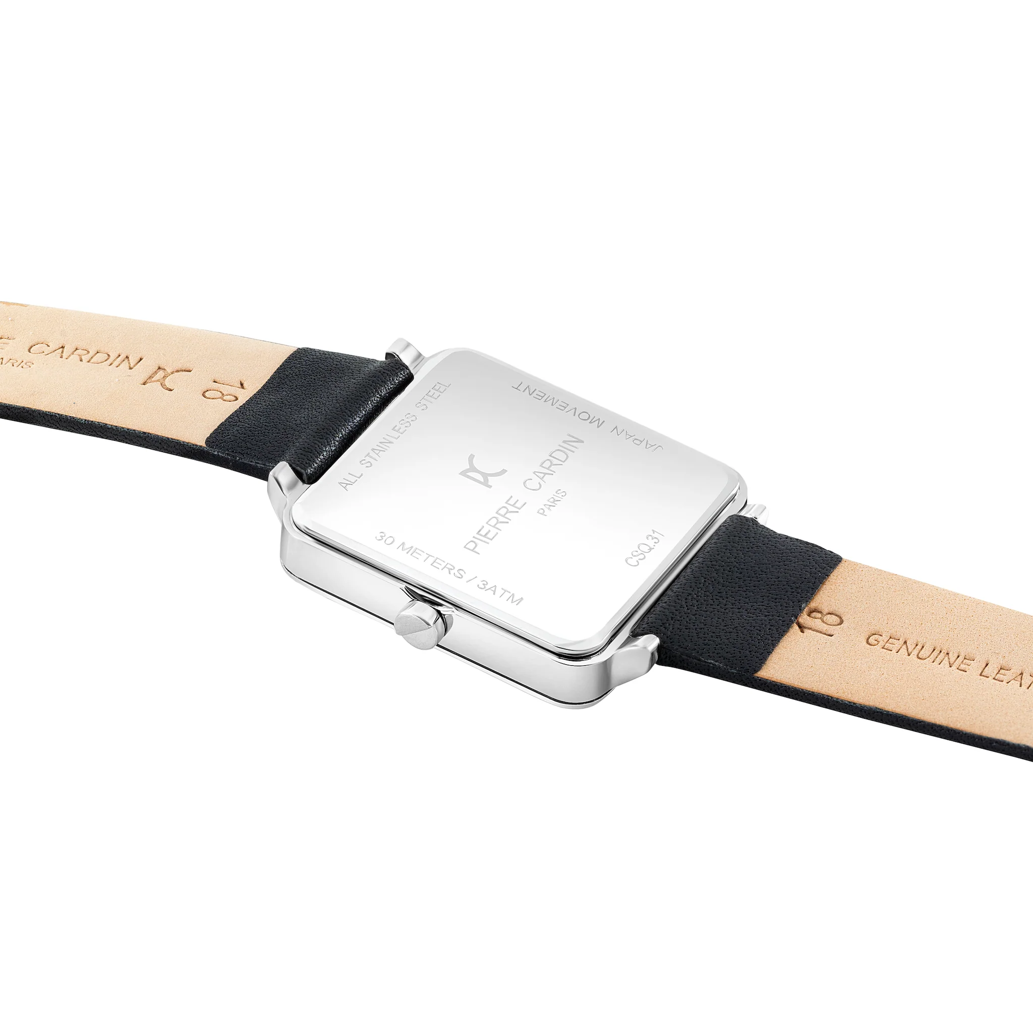Vendôme Silver Watch with Black Leather Strap - Image 4