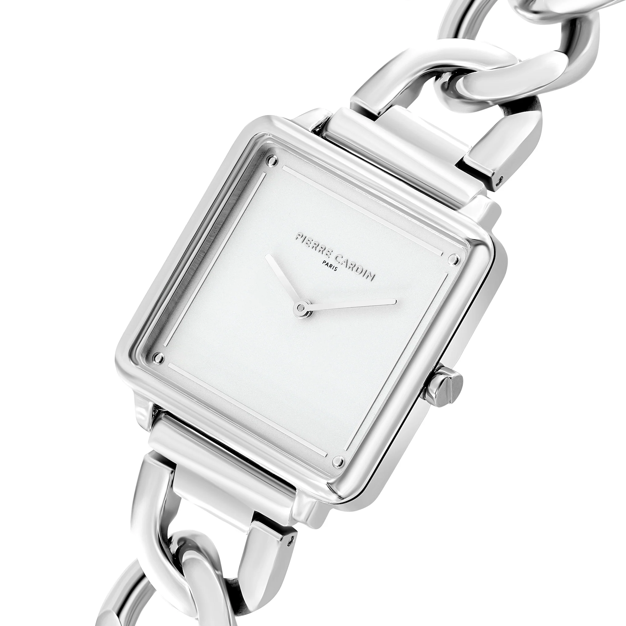 Vendôme Silver Watch with Chain Metal Strap - Image 2