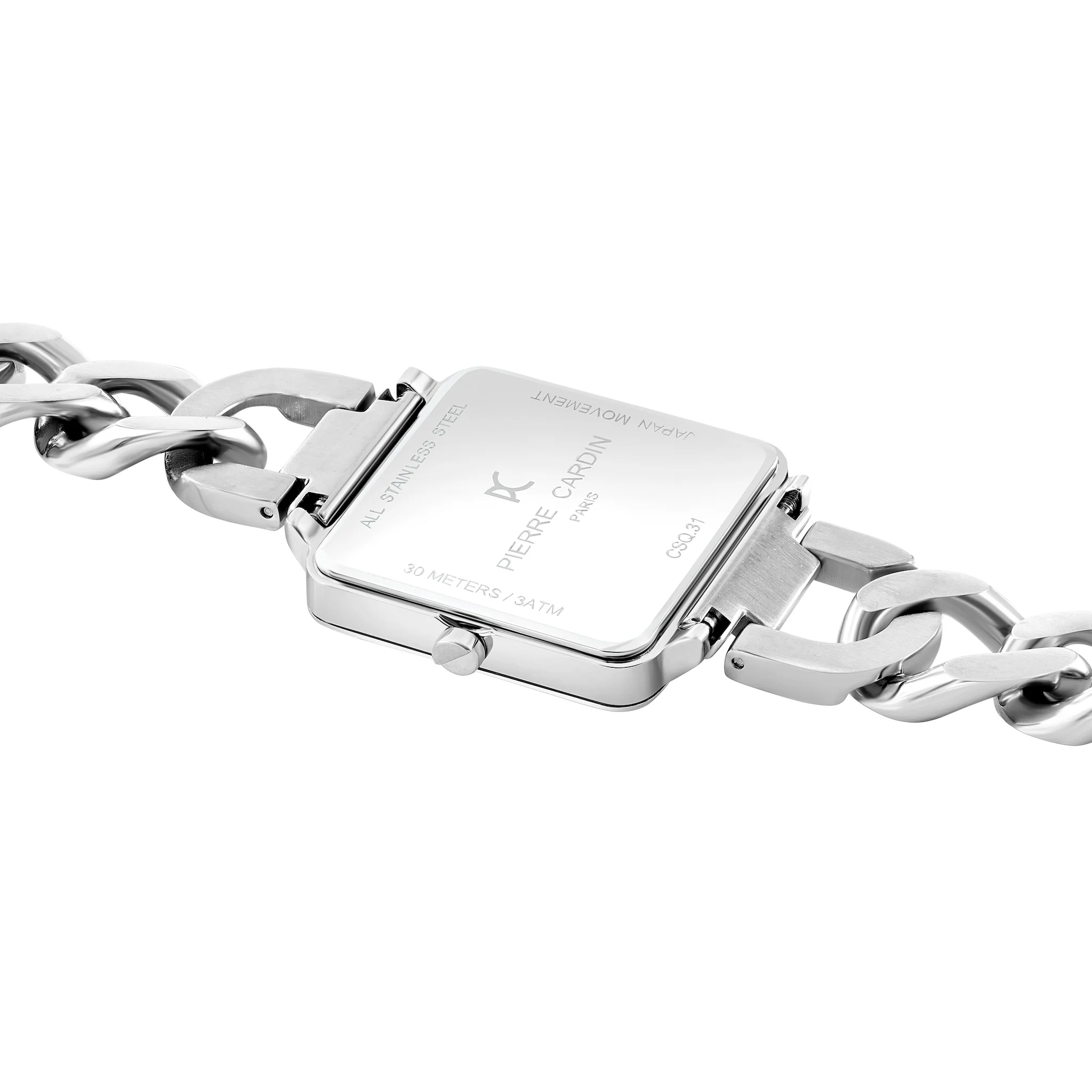 Vendôme Silver Watch with Chain Metal Strap - Image 4